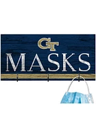 GA Tech Yellow Jackets Team Color Mask Holder Sign - Blue