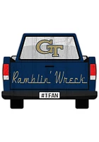 GA Tech Yellow Jackets Truck Back Cutout Sign - Blue