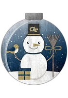 GA Tech Yellow Jackets Snowglobe 12 Inch Sign - Blue