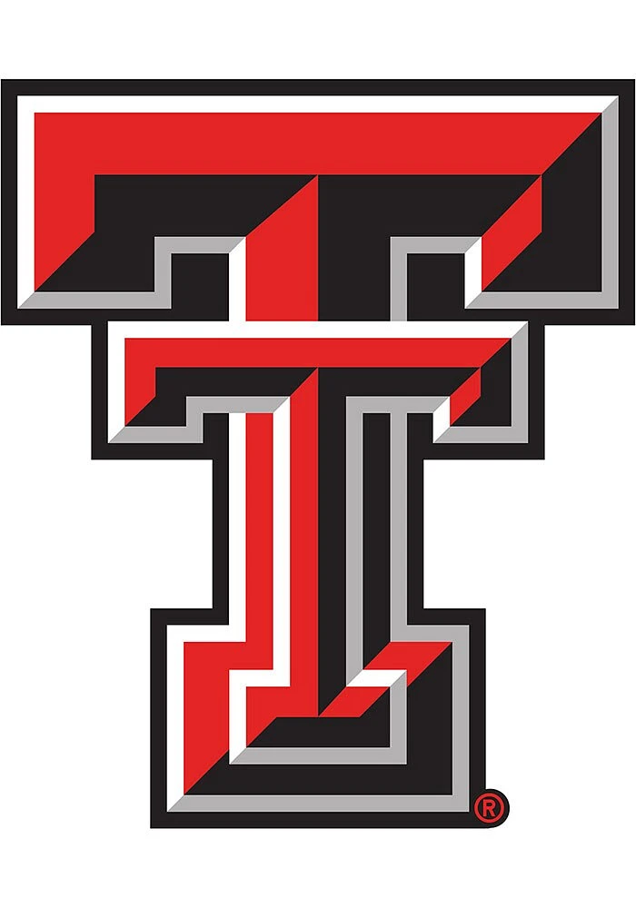 Texas Tech Red Raiders Distressed Logo Cutout Sign - Red