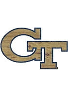 GA Tech Yellow Jackets Team Logo 8 Inch Cutout Sign - Blue