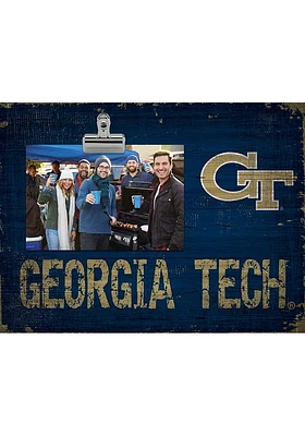 GA Tech Yellow Jackets Team Clip Picture Frame - Blue