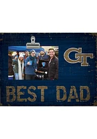 GA Tech Yellow Jackets Best Dad Clip Picture Frame - Blue