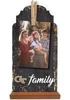 GA Tech Yellow Jackets Family Clothespin Sign - Blue