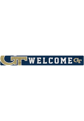 GA Tech Yellow Jackets Welcome Strip Sign - Blue