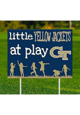 GA Tech Yellow Jackets Little Fans at Play Yard Sign - Blue