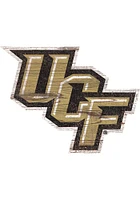 UCF Knights Distressed Logo Cutout Sign - Black