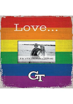 GA Tech Yellow Jackets Love Pride Picture Frame - Blue