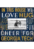 GA Tech Yellow Jackets In This House 10x10 Picture Frame - Blue
