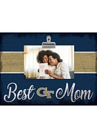 GA Tech Yellow Jackets Best Mom Clip Picture Frame - Blue
