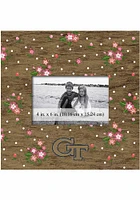 GA Tech Yellow Jackets Floral Picture Frame - Blue