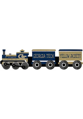 GA Tech Yellow Jackets Train Cutout Sign - Blue