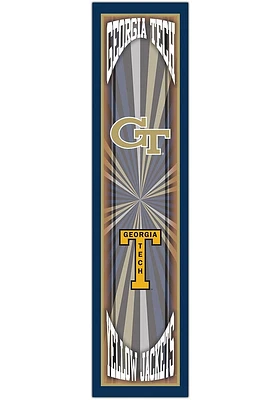 GA Tech Yellow Jackets Throwback Sign - Blue