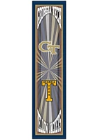 GA Tech Yellow Jackets Throwback Sign - Blue