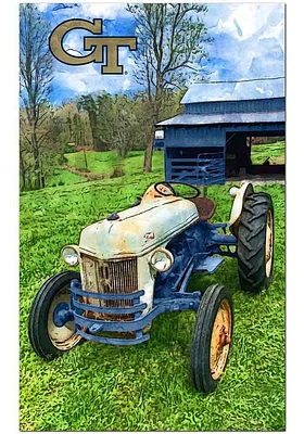 GA Tech Yellow Jackets Farmscape Sign - Blue
