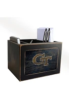 GA Tech Yellow Jackets Distressed Desktop Organizer Desk Accessory