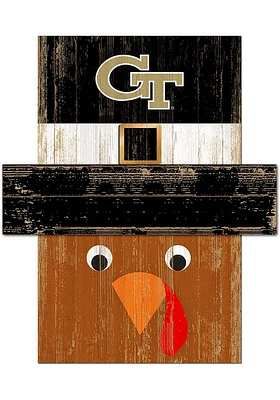 GA Tech Yellow Jackets Turkey Head Sign - Blue