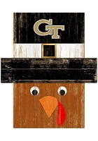 GA Tech Yellow Jackets Turkey Head Sign - Blue