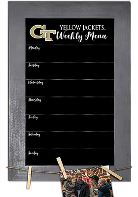 GA Tech Yellow Jackets Weekly Chalkboard Picture Frame - Blue