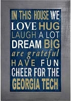 GA Tech Yellow Jackets In This House Picture Frame - Blue
