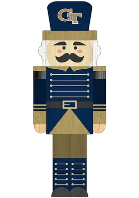 GA Tech Yellow Jackets 31 Inch Nutcracker Leaner Sign - Blue