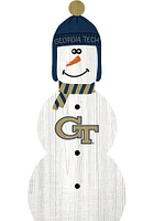 GA Tech Yellow Jackets Snowman Leaner Sign - Blue