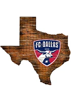 FC Dallas 12 Mini Roadmap State Sign Sign - Blue