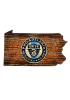 Philadelphia Union 12 Mini Roadmap State Sign Sign - Blue