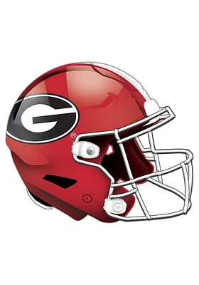 Georgia Bulldogs 24in Helmet Cutout Sign - Red
