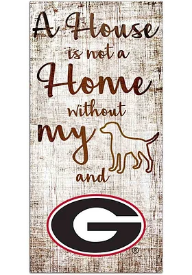 Georgia Bulldogs A House is not a Home Sign - Red