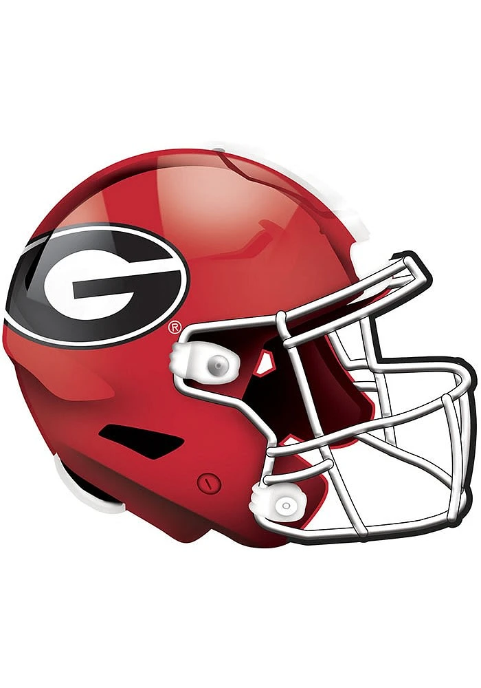 Georgia Bulldogs 12in Authentic Helmet Sign - Red
