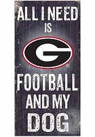 Georgia Bulldogs Football and My Dog Sign - Red