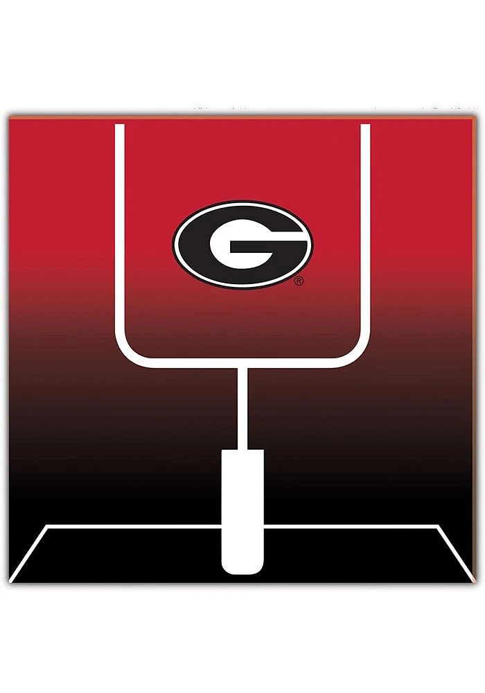 Georgia Bulldogs Goal Gradient Sign - Red
