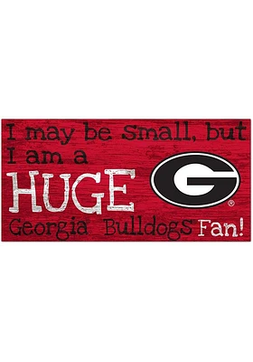 Georgia Bulldogs Huge Fan Sign - Red