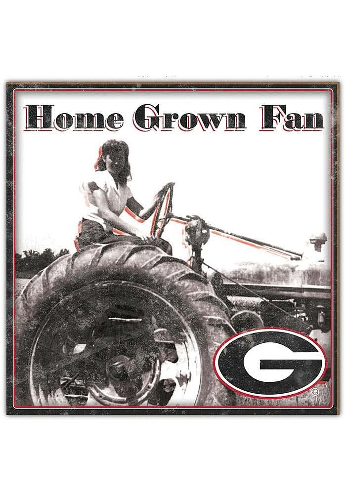 Georgia Bulldogs Aluminum Can Sign - Red