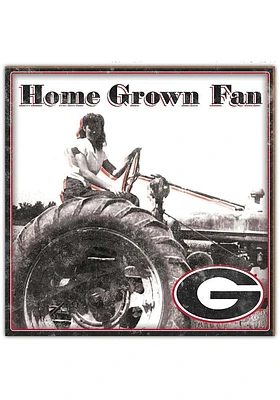 Georgia Bulldogs Aluminum Can Sign - Red