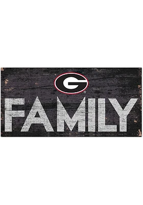 Georgia Bulldogs Family 6x12 Sign - Red