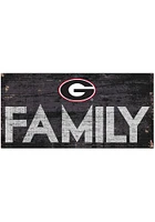 Georgia Bulldogs Family 6x12 Sign - Red