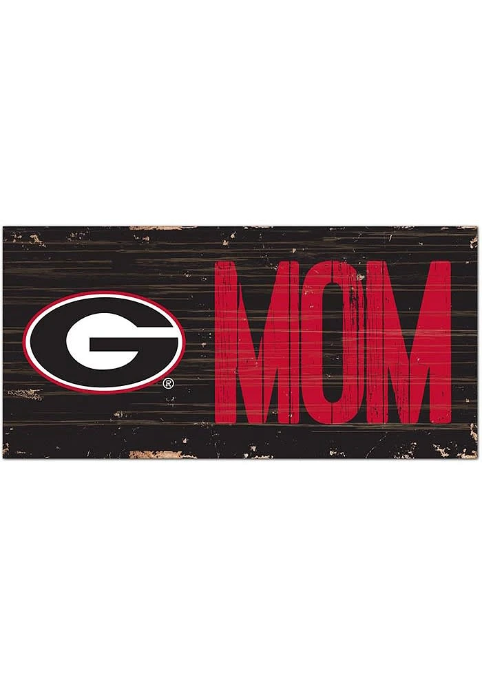 Georgia Bulldogs MOM Sign - Red