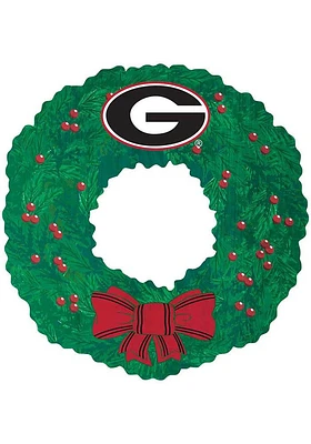 Georgia Bulldogs Team Wreath 16 Inch Sign - Red