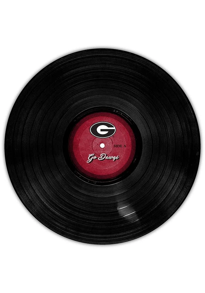 Georgia Bulldogs 12 Inch Vinyl Circle Sign - Red