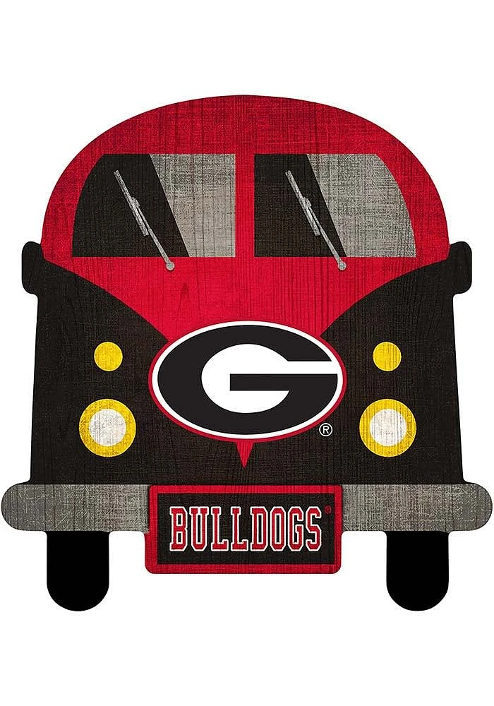 Georgia Bulldogs Team Bus Sign - Red