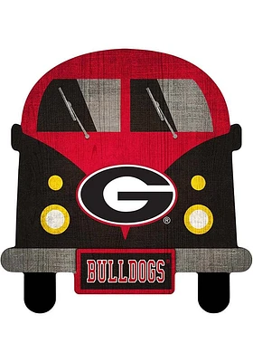 Georgia Bulldogs Team Bus Sign - Red