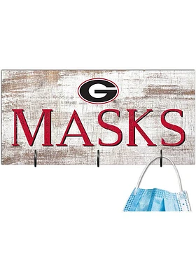 Georgia Bulldogs Mask Holder Sign - Red