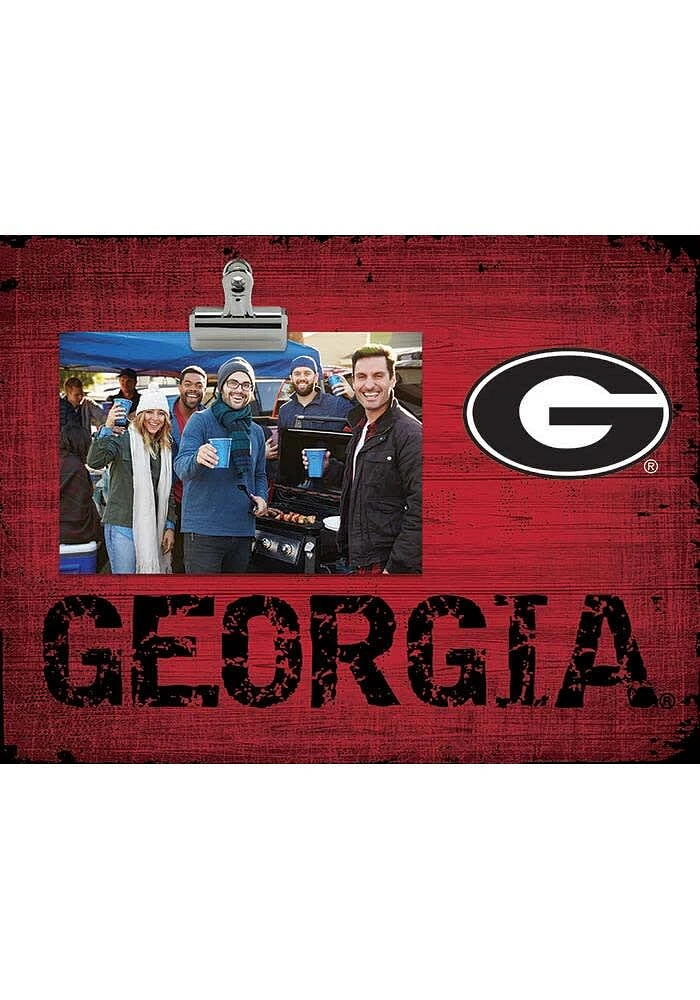Georgia Bulldogs Team Clip Picture Frame - Red