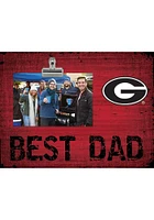 Georgia Bulldogs Best Dad Clip Picture Frame - Red