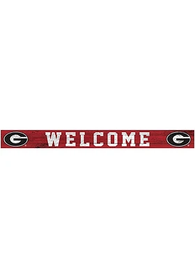 Georgia Bulldogs Welcome Strip Sign - Red