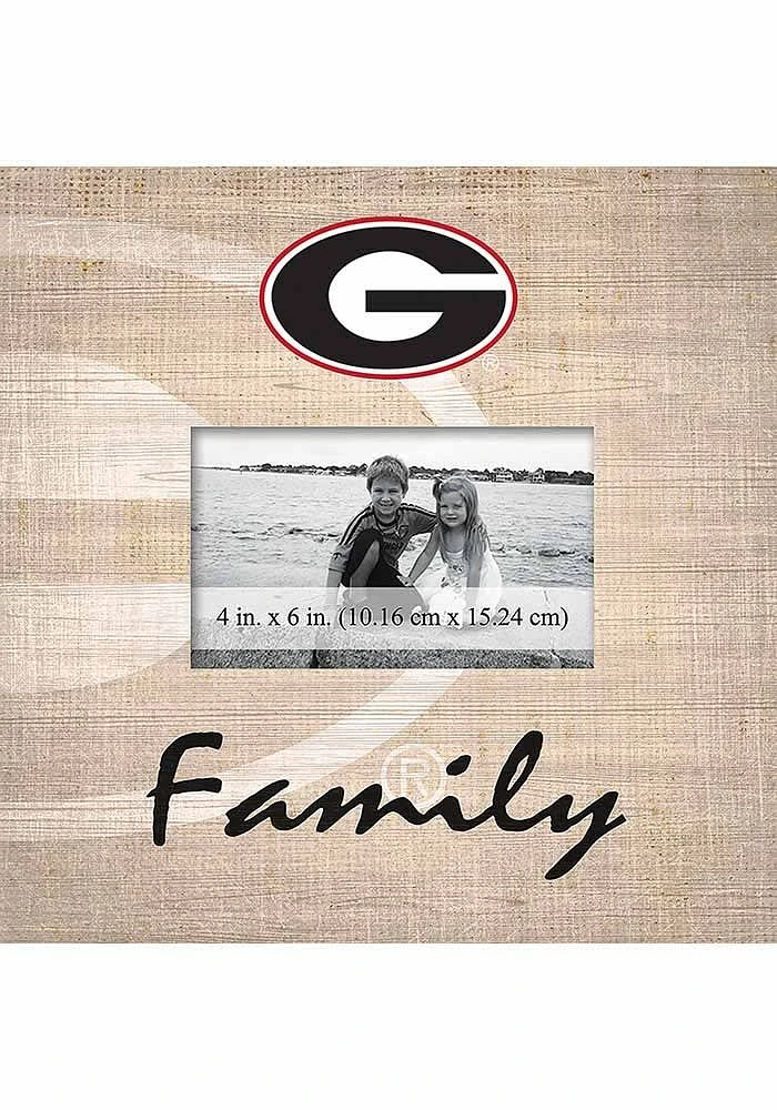 Georgia Bulldogs Family Picture Picture Frame - Red