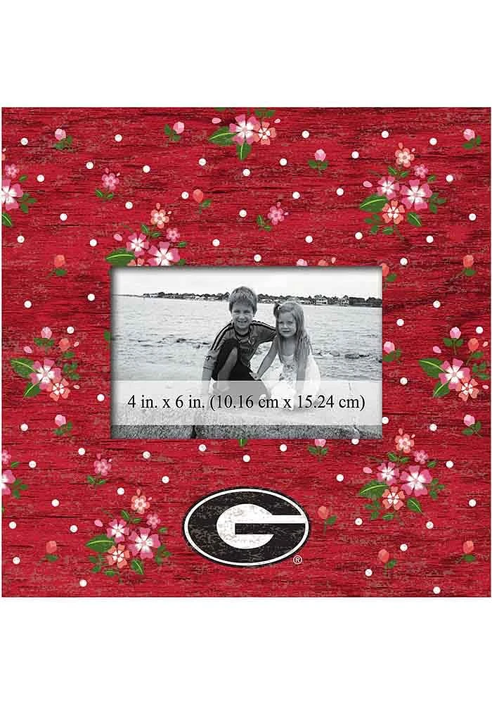 Georgia Bulldogs Floral Picture Frame - Red
