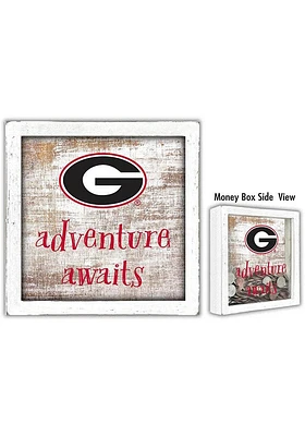 Georgia Bulldogs Adventure Awaits Box Sign - Red